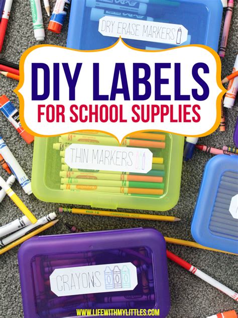Best Way To Label School Supplies .